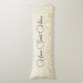 ホームスイートホーム金ゴールドグラデーション斑点 ボディピロー (正面縦)