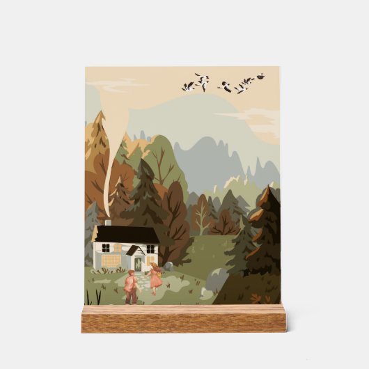 ホームスイートホーム アクリルサイン (正面)