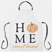 ホームスイートホーム |オレンジカボチャ |秋シーズン エプロン (正面)