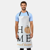 ホームスイートホーム |オレンジカボチャ |秋シーズン エプロン (着用した状態)