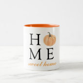 ホームスイートホーム |オレンジカボチャ |秋シーズン ツートーンマグカップ (中央)