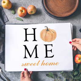 ホームスイートホーム |オレンジカボチャ |秋シーズン ペーパーパッド