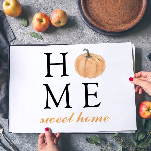 ホームスイートホーム |オレンジカボチャ |秋シーズン ペーパーパッド