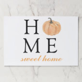 ホームスイートホーム |オレンジカボチャ |秋シーズン ペーパーパッド (正面)