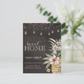 ホームスイートホーム,ストリングライト,メイソンジャー,パイナップル 案内ポストカード (スタンド正面)