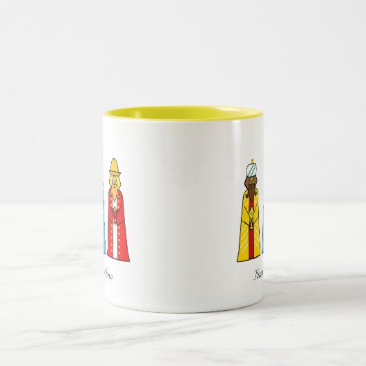 ホームスイートホーム&スリーワイズメンズ ツートーンマグカップ (中央)