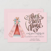 ホームスイートホーム、トライバルテントボホアナウンスメント 案内ポストカード (正面/裏面)