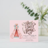 ホームスイートホーム、トライバルテントボホアナウンスメント 案内ポストカード (スタンド正面)