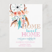 ホームスイートホーム、ドリームキャッチャー、新しいアドレス 案内ポストカード (正面)