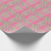 「ホームスイートホーム」ハンドドローフローラフォント ラッピングペーパー (角)