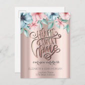 ホームスイートホーム、フラワーズニューアドレス 案内ポストカード (正面/裏面)