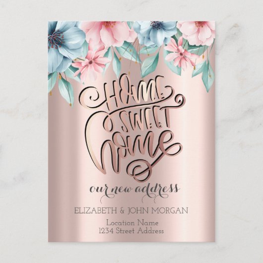 ホームスイートホーム、フラワーズニューアドレス 案内ポストカード (正面)