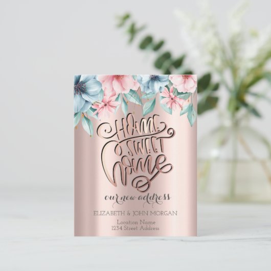 ホームスイートホーム、フラワーズニューアドレス 案内ポストカード (スタンド正面)