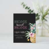 ホームスイートホーム,フローラパイナップル,黒の新しいアドレス 案内ポストカード (スタンド正面)