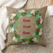 ホームスイートホーム |ホリデーフェイクバーラップ クッション (ブランケット)