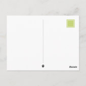 『ホームスイートホーム』ムービングハウスキャットパーソナライズされた ポストカード (裏面)