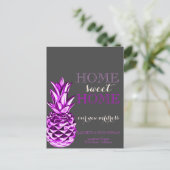 ホームスイートホーム、メタリックパイナップルニューアドレス 案内ポストカード (スタンド正面)