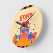 ホームスイートホーム ラウンド壁時計 (傾斜)