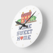 ホームスイートホーム ラウンド壁時計 (傾斜)