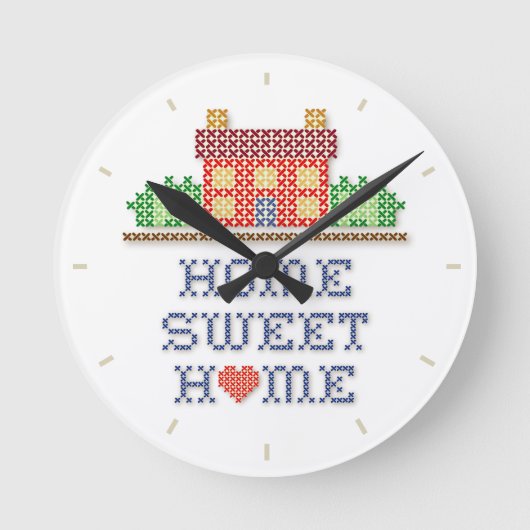 ホームスイートホーム ラウンド壁時計 (正面)
