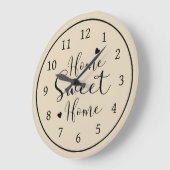 ホームスイートホーム ラージ壁時計 (傾斜)