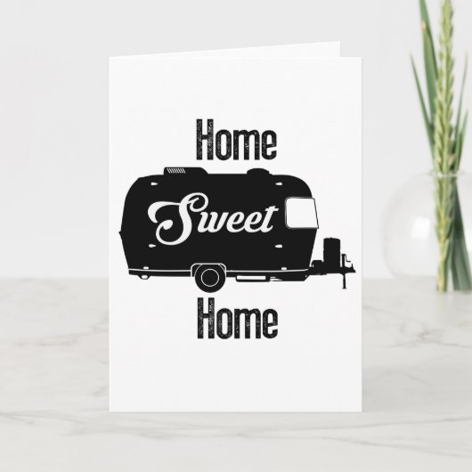 ホームスイートホーム – ヴィンテージキャンパーヴィンテージトレーラー カード (正面)