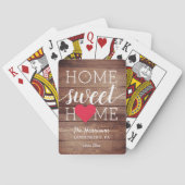 ホームスイートホーム |家族の名前と故郷 トランプ (裏面)