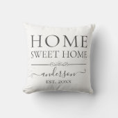 ホームスイートホーム |家族の名前(年) クッション (正面)
