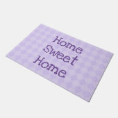 ホームスイートホーム | 幾何学的ダイヤモンドパターン ドアマット (アングル)