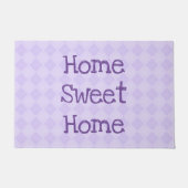 ホームスイートホーム | 幾何学的ダイヤモンドパターン ドアマット (正面)