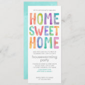 ホームスイートホーム |引っ越し祝いパーティーパーティの招待状 招待状 (正面/裏面)
