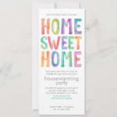 ホームスイートホーム |引っ越し祝いパーティーパーティの招待状 招待状 (正面)