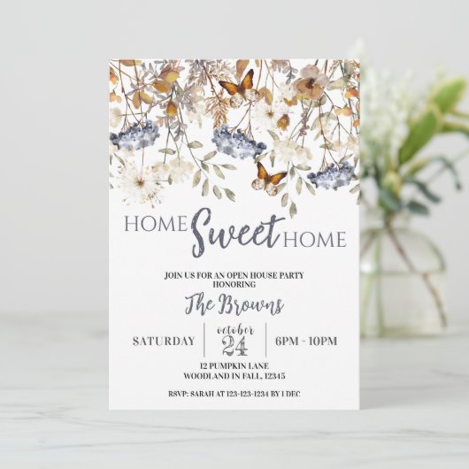 ホームスイートホーム、引っ越し祝いパーティー、オープンハウス 招待状 (スタンド正面)