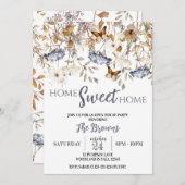 ホームスイートホーム、引っ越し祝いパーティー、オープンハウス 招待状 (正面/裏面)