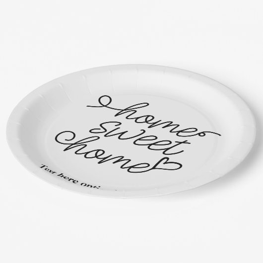 ホームスイートホーム，紙プレートナプキンズ ペーパープレート (アングル)