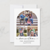 ホームスイートホーム | 3枚の写真のアーチ移動 案内状 (正面)