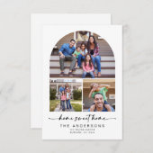 ホームスイートホーム | 3枚の写真のアーチ移動 案内状 (正面/裏面)