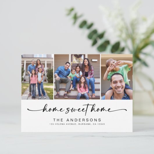 ホームスイートホーム | 3枚の写真の移動 案内状 (スタンド正面)