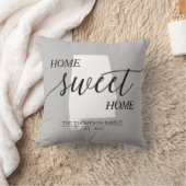 ホームスイートホームAL州ファミリーネーム装飾用クッション クッション (ブランケット)