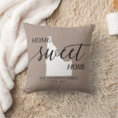 ホームスイートホームID州ファミリ名装飾用クッション クッション (ブランケット)