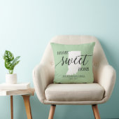 ホームスイートホームIN州ファミリーネーム装飾用クッション クッション (椅子)