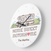 ホームスイートモーターホームクロック ラージ壁時計 (傾斜)