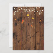 ホームスイート引っ越し祝いパーティー秋ジャー葉ズ招待状 招待状 (裏面)