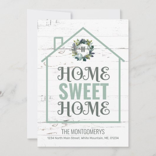 ホームスイー素朴トホームローレルリースムービング 案内状 (正面)