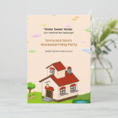 ホームスウィートお祝い引っ越し祝いパーティーパーティーインビタティ サンキューカード (スタンド正面)