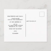 ホームスウィートニューアパートメントモーティングザシティムービング 案内ポストカード (裏面)