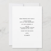 ホームスウィートニューアパートメントモーティングザシティムービング 案内状 (裏面)