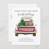 ホームスウィートニューホームレッドトラックホリデームービング 案内ポストカード (正面/裏面)