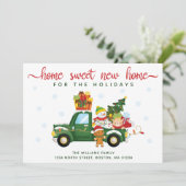 ホームスウィートニューホームヴィンテージグリーントラックムービング 案内状 (スタンド正面)