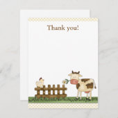 ホームスウィートファームカウズサンキューカード4.25 x 5.5 サンキューカード (正面/裏面)